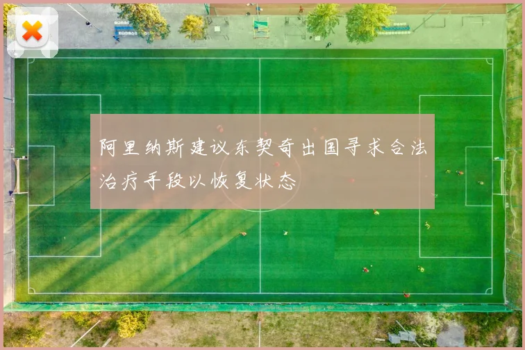 阿里纳斯建议东契奇出国寻求合法治疗手段以恢复状态